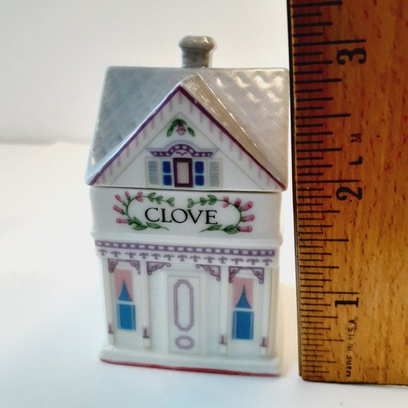 The Lenox Spice Village CLOVE Jar House Fine Porcelain 1989 - Picture 5 of 9
